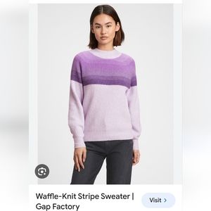 Gap waffle weave knit sweater